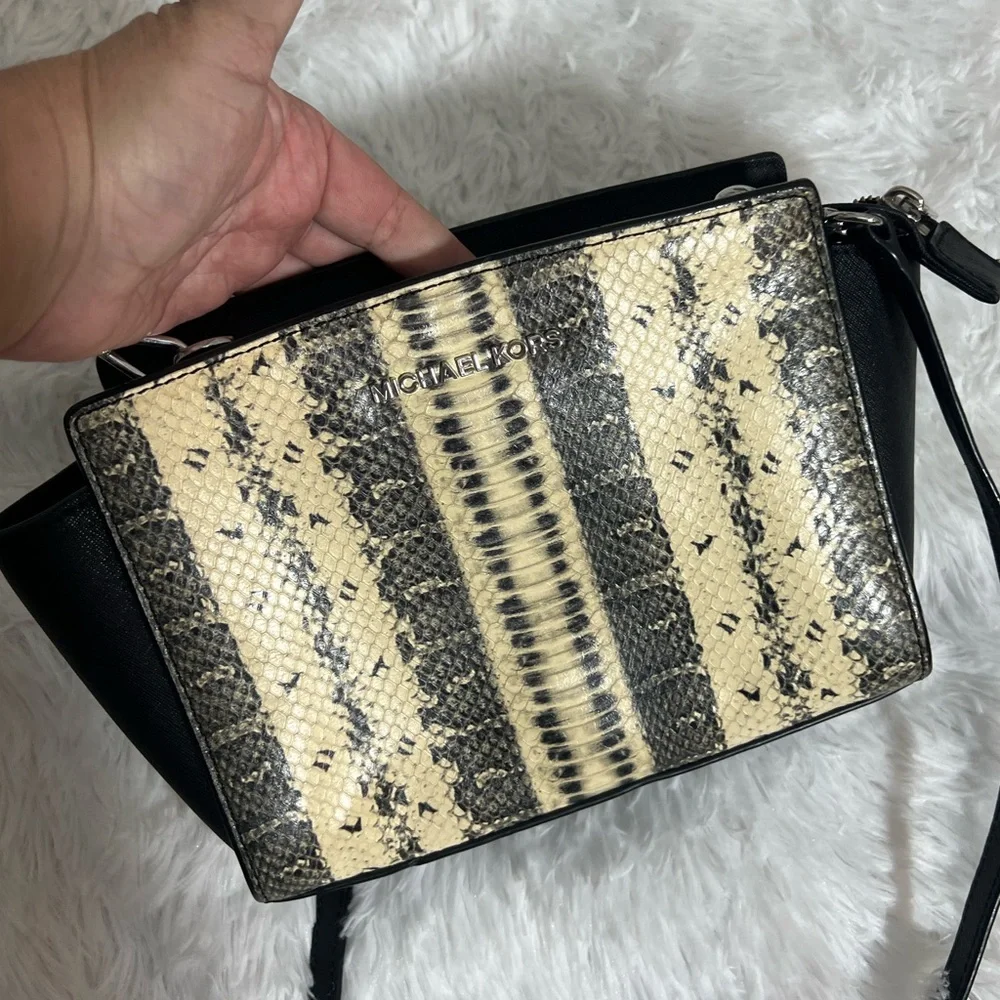 Michael Kors Selma Snakeskin Bag